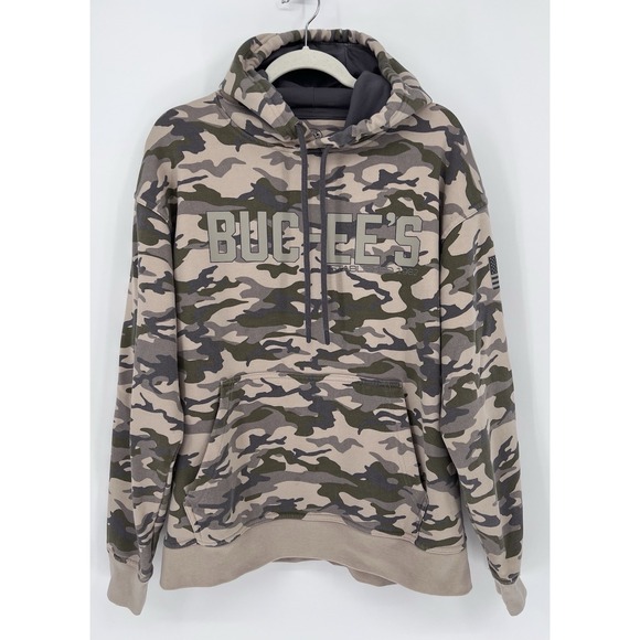 BUC-EE'S Other - BUC-EE'S Camo Hoodie Adult Large Graphic Print Front/Back Souvenir Sweatshirt